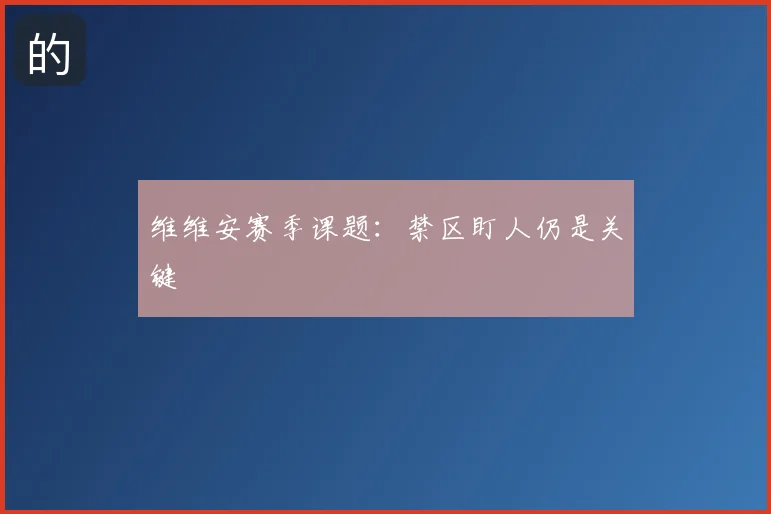 维维安赛季课题：禁区盯人仍是关键